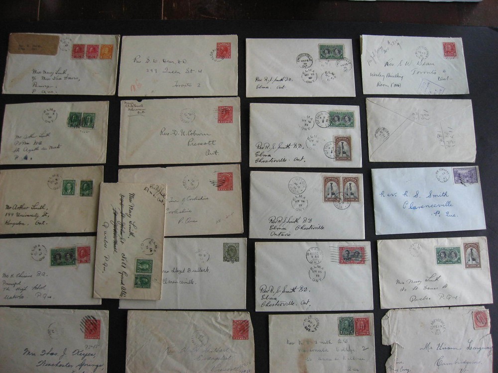 CANADA 21 old split ring cancelled covers, from old hoard, check them out!
