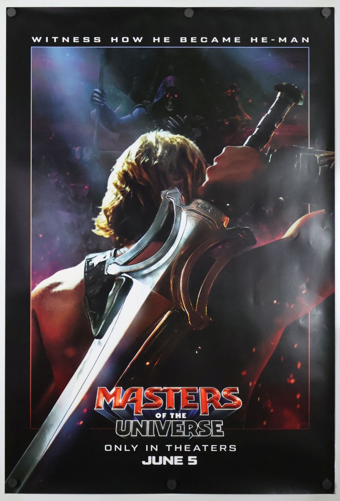 Masters Of The Universe original DS movie poster D/S 27x40 US Adv 2026 He-Man