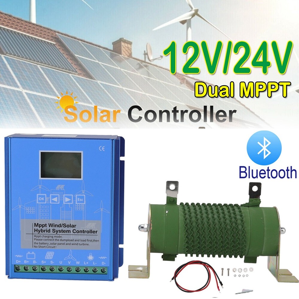 Bluetooth Smart Power Controller Solar & Wind Generator Transfer Switch 12V/24V