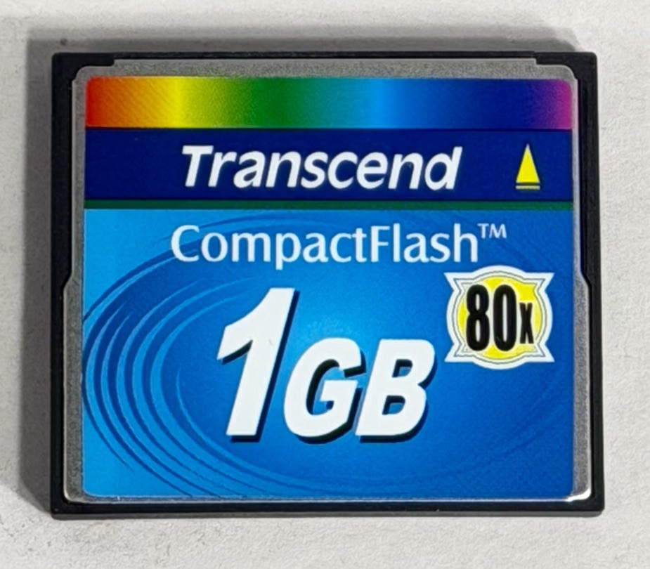 Transcend Compact Flash  1GB Memory 80x Card