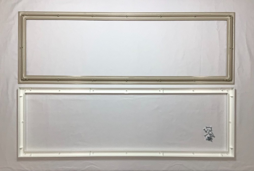 Wicker Tan Garage Door Window Kit Long Panel Frame Insert Grill Amarr No Glass