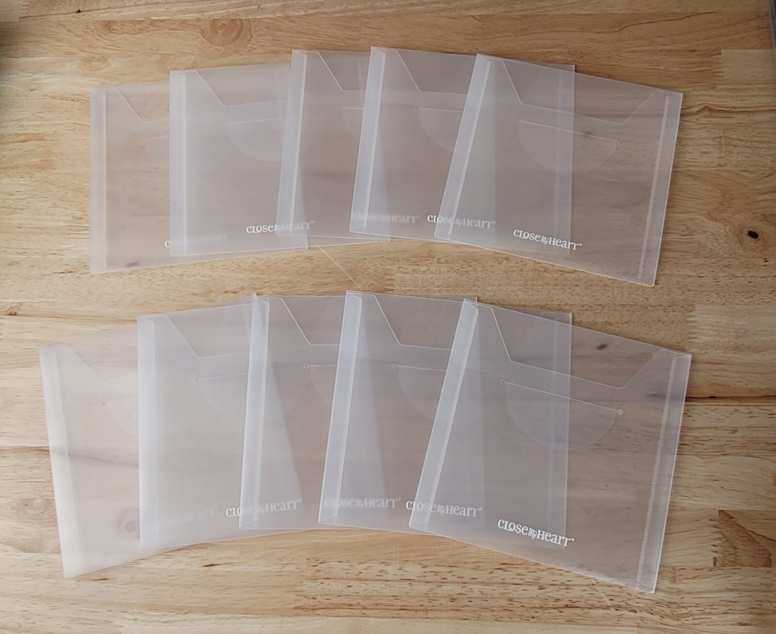 Close To My Heart 6.5"x6.5" PLASTIC STORAGE ENVELOPES Set of 10