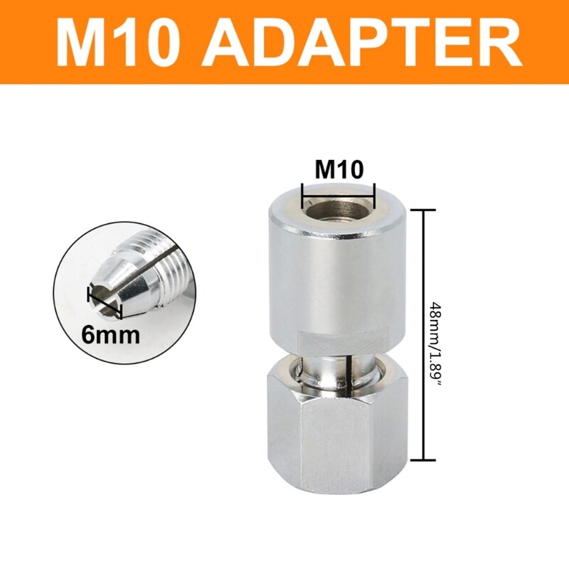 Grinder to Straight Grinder Adapter with 6mm Chuck
