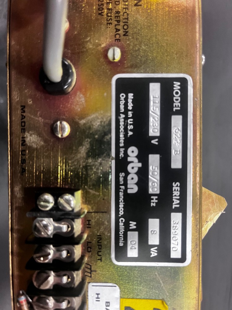 Orban Stereo Parametric Equalizer 622b Blue Face