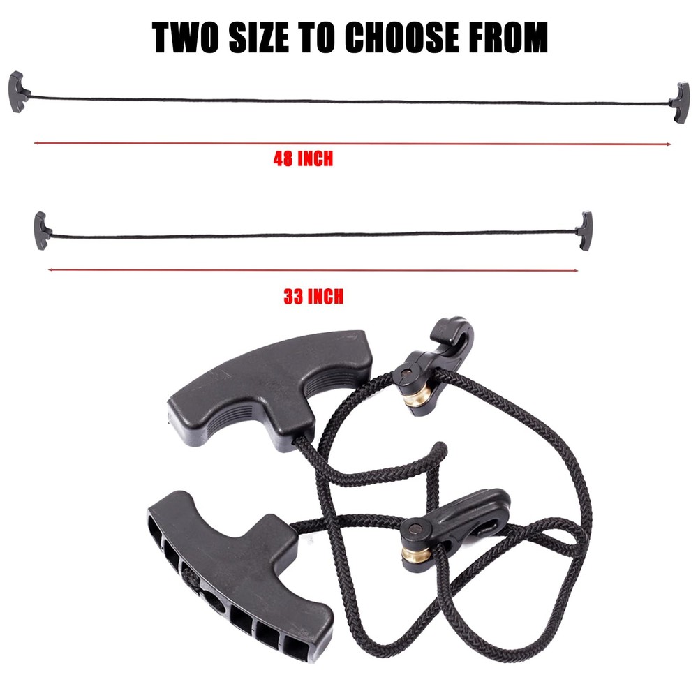 SOPOGER Crossbow Cocking Rope, Device T 48 Inch, BlacK