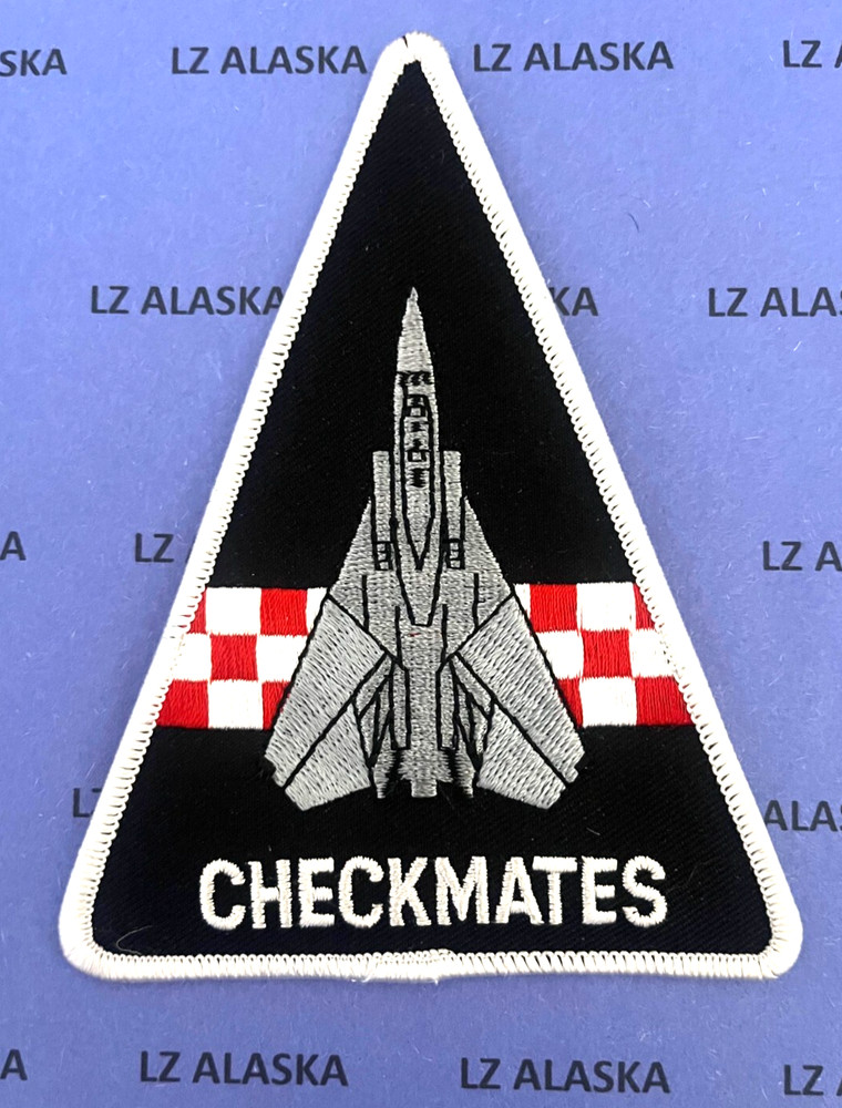 US NAVY VF-211 CHECKMATES STRIKE FIGHTER SQUADRON TRIANGLE PATCH N11