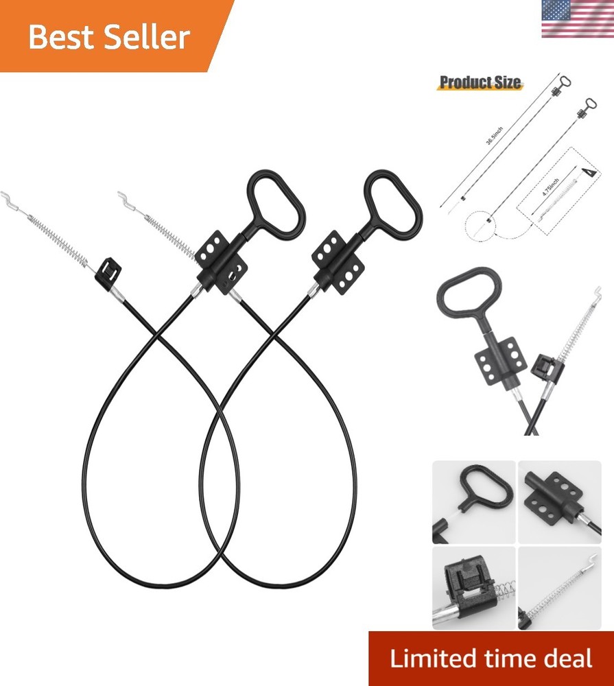 2PCS Sofa Recliner Cables- Release Cables Replacement D Ring Pull Handle