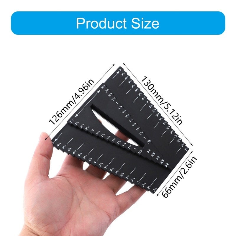 Lightweight Plastic Center Marker Tool For Circular Objects Precise Measurements