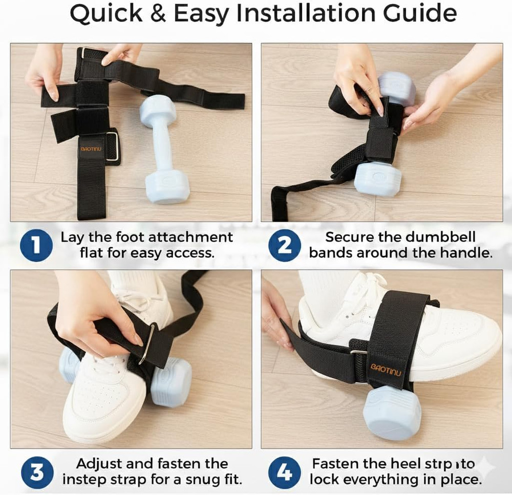 Monkey Foot Dumbbell Attachment for Glute Kickback Women'S Leg Exercise Workouts