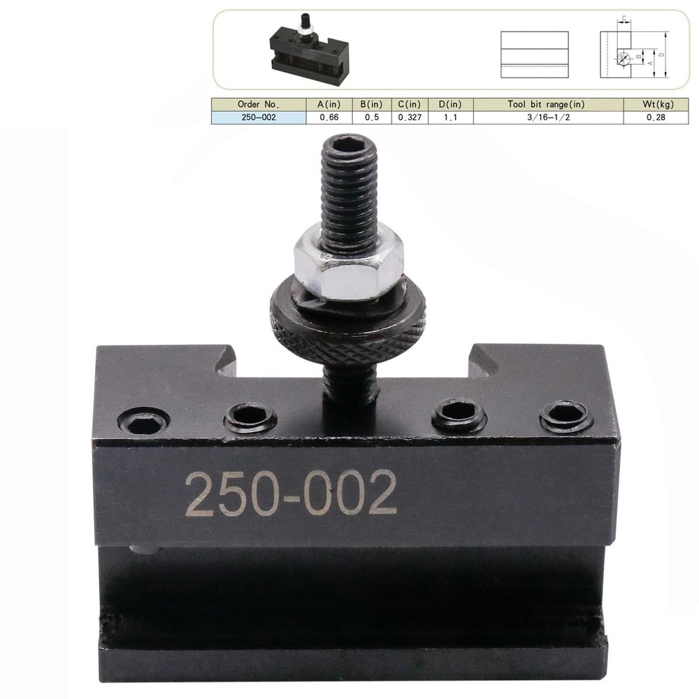 8Pcs OXA Wedge Quick Change Tool Post 250-000 Set Plus 2 extra 250-001 Lathe ...