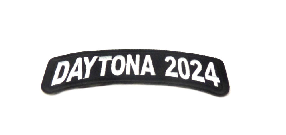 Daytona 2024 White Small Patch.