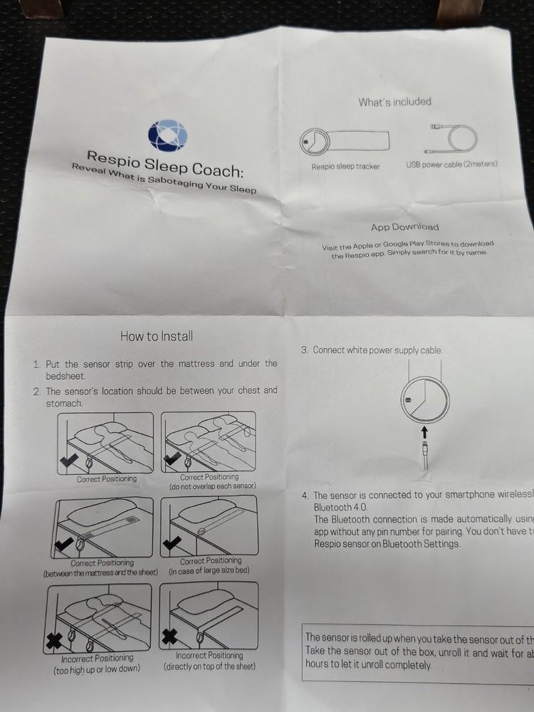 Respio Sleep Coach **Untested READ**