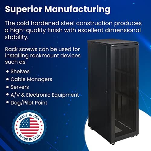 10-32 Rack Screws 100 Pack-Made