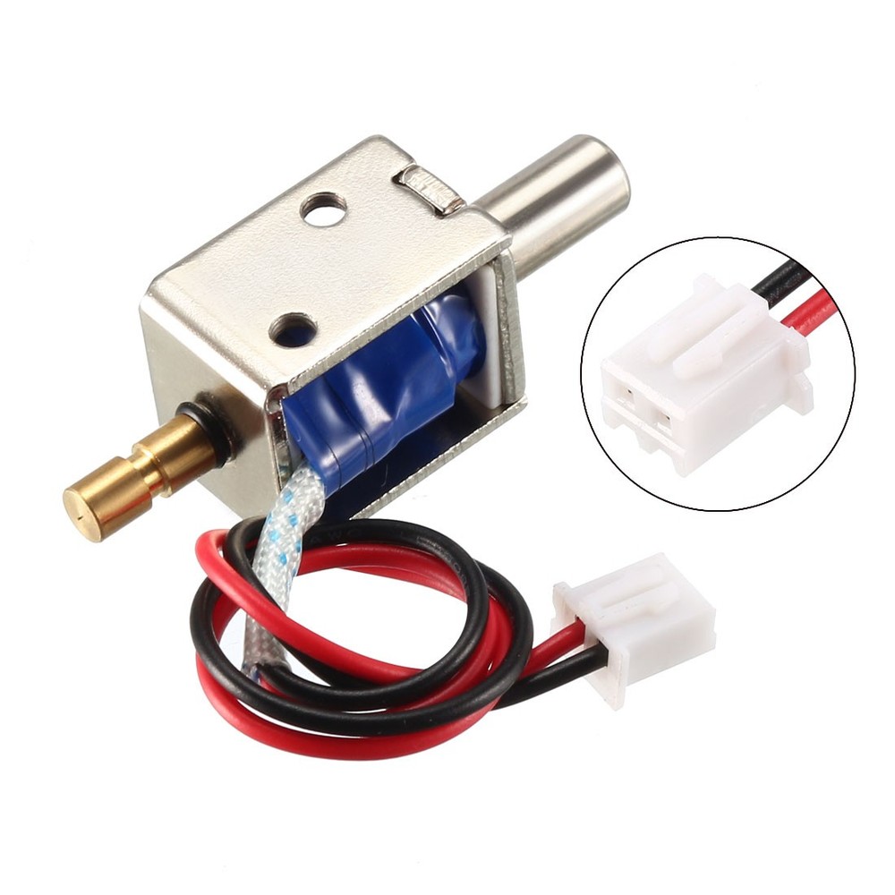 DC 12V 0.43A 4mm Mini Electromagnetic Solenoid Lock Push Pull Type for Door Lock