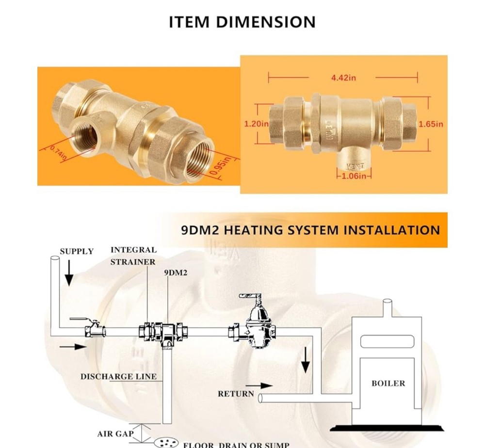 backflow preventer dual