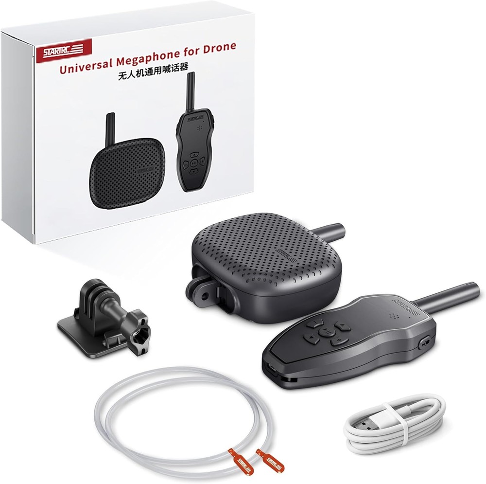 STARTRC Drone Speaker Real-Time Megaphone Portable Interference-Free Black