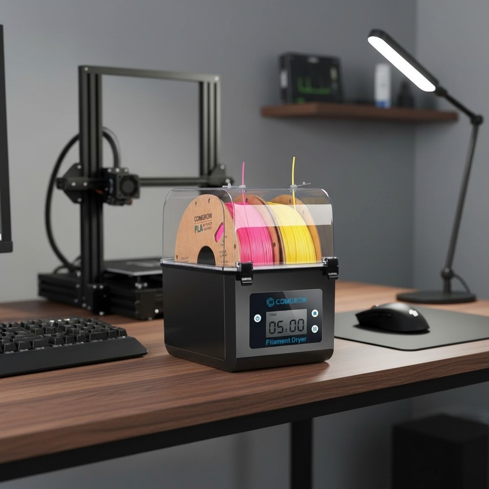 High-Efficiency 3D Printer Filament Dryer with Sealed Design & Smart Controls