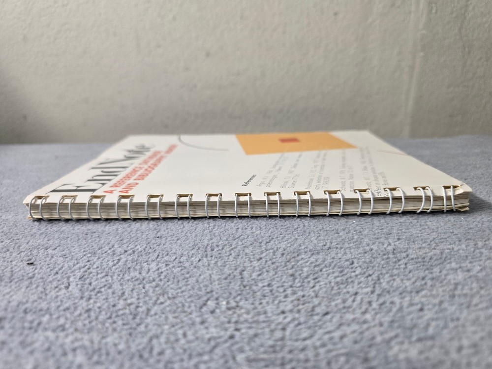 EndNote Reference Database and Bibliography Maker 1988 ● Book Only