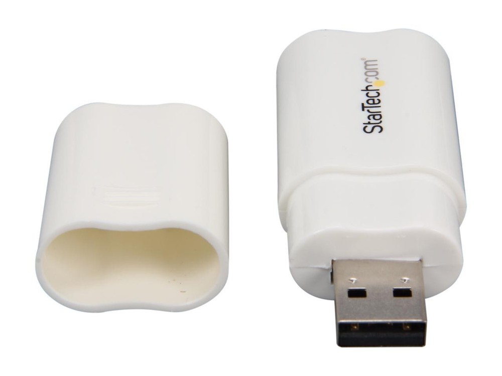 StarTech ICUSBAUDIO USB to Stereo Audio Adapter Converter