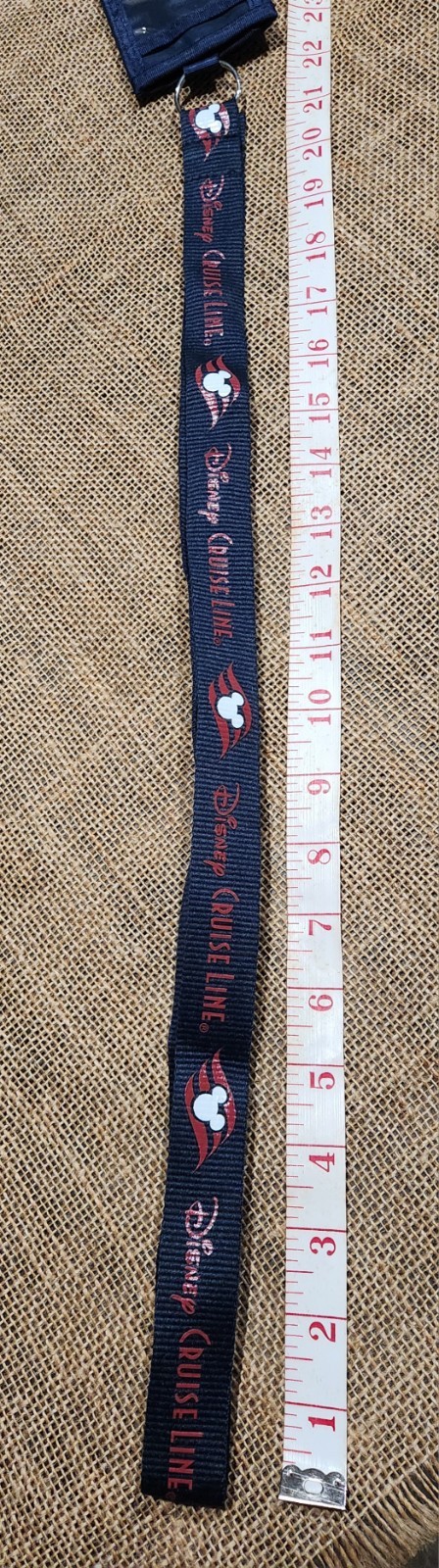 Rare Disney Cruise Line Mickey Mouse Wallet And Lanyard