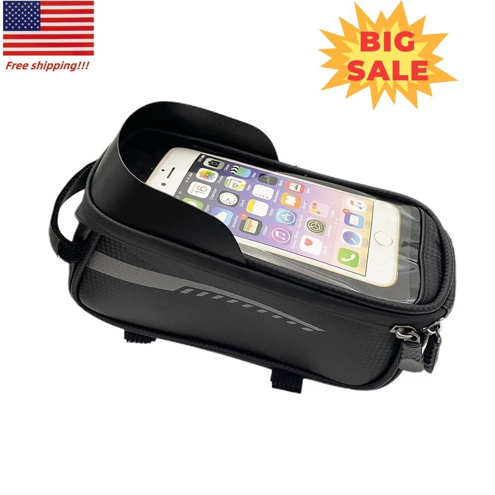 Bicycle Cycling Bike Front Top Tube Frame Bag MTB Waterproof Phone Holder Case