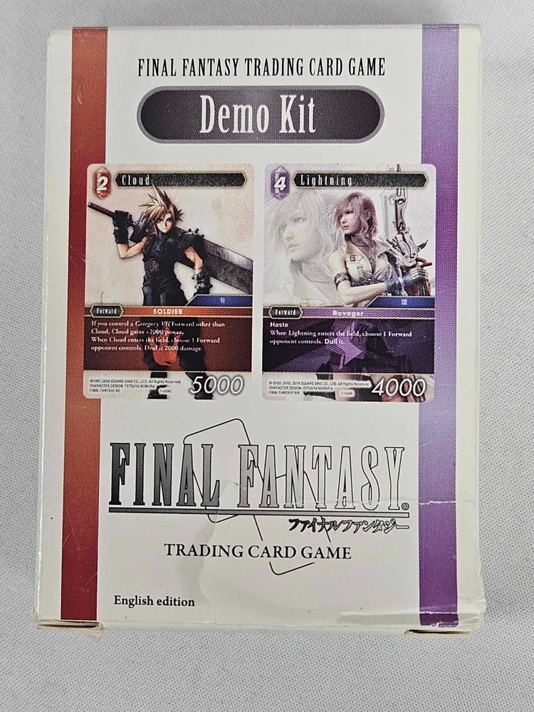 Final Fantasy TCG Demo Kit - Cloud & Lightning- Free Shipping!