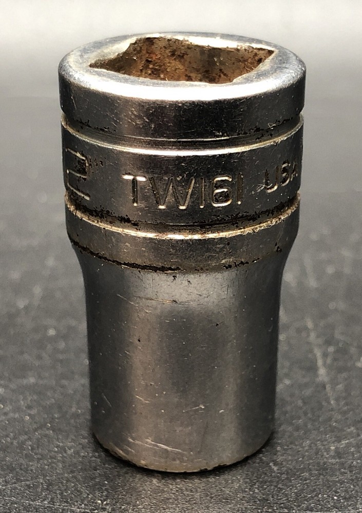 Snap On 1/2" Drive 1/2" 6PT SAE Shallow Chrome Socket TW161