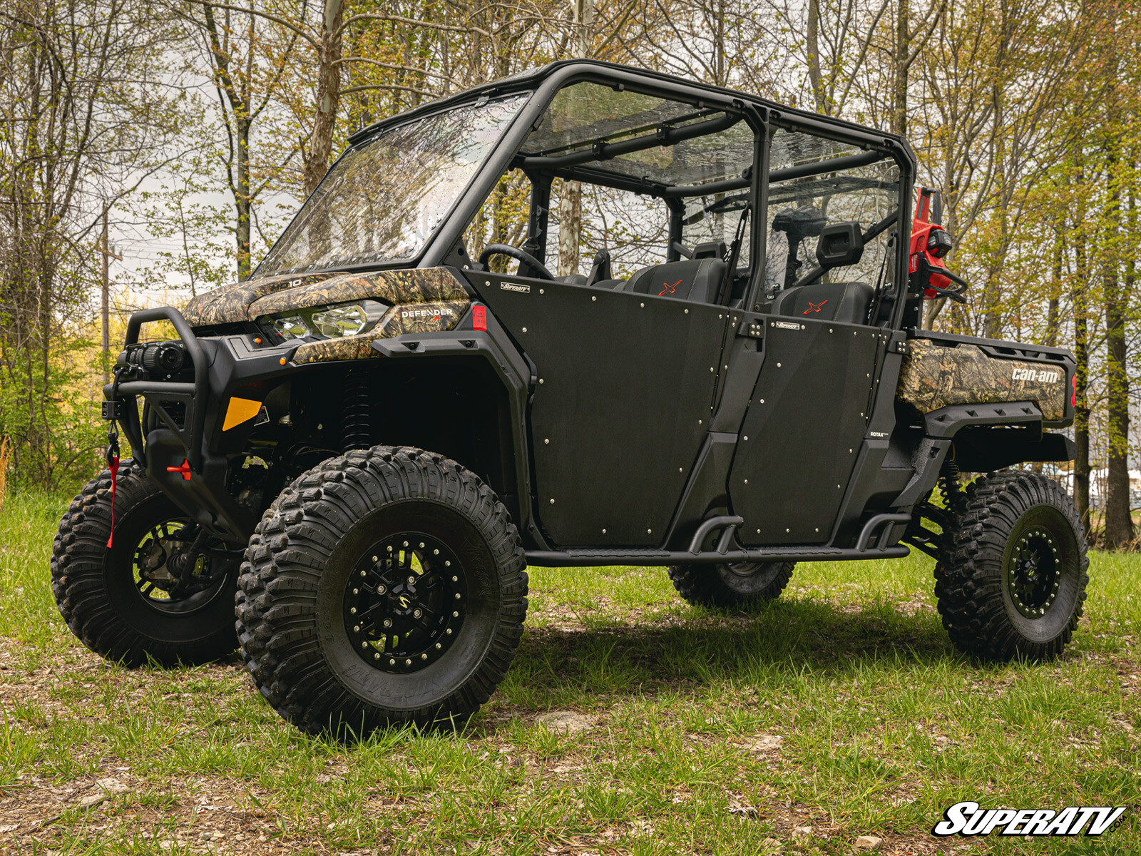 SuperATV Heavy-Duty Nerf Bars for Can-Am Defender MAX