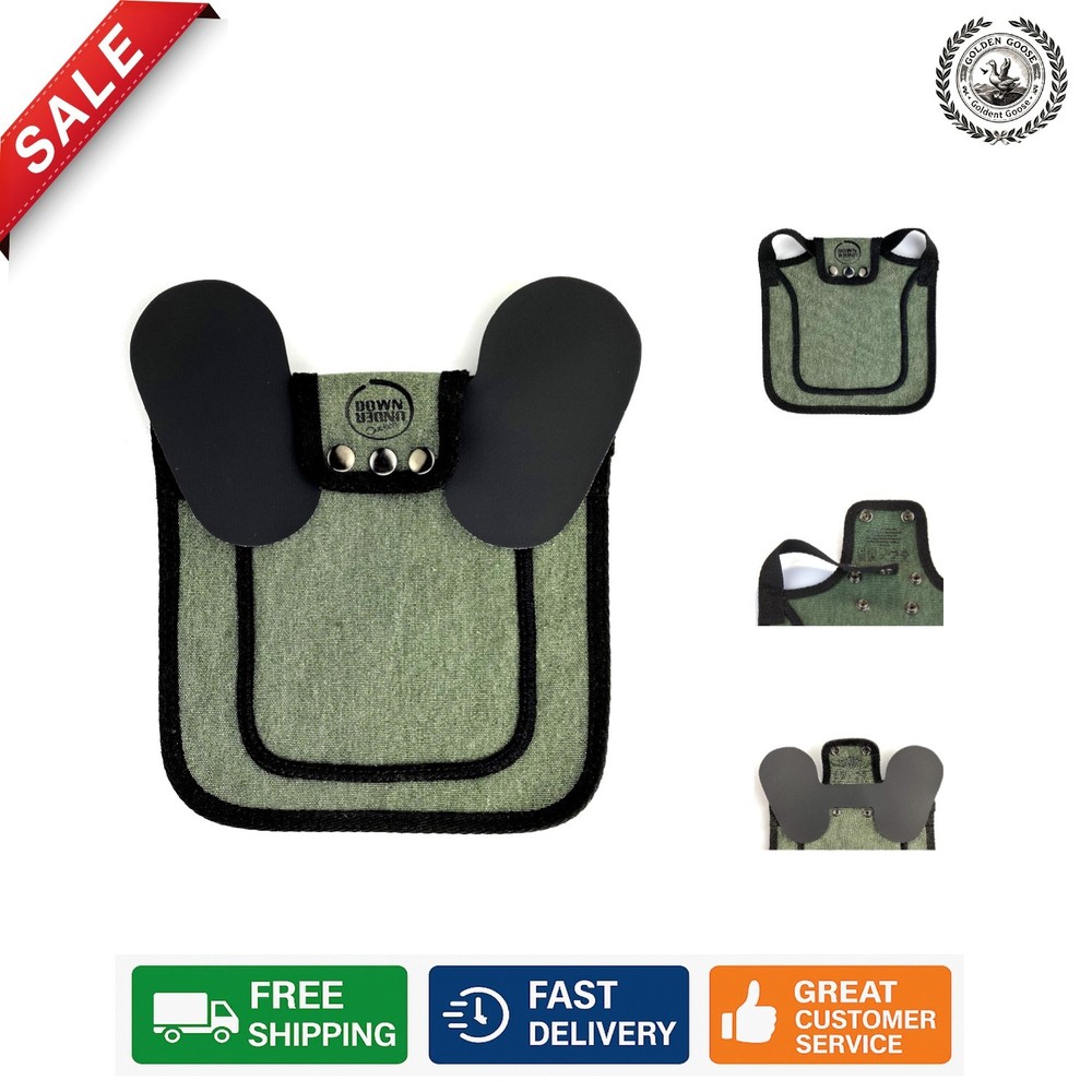 Protective Chicken Saddle with Adjustable Straps for Medium-Large Hens, Green