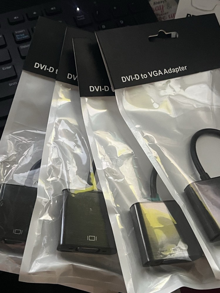 5 Pack DVI-D To VGA Adapters