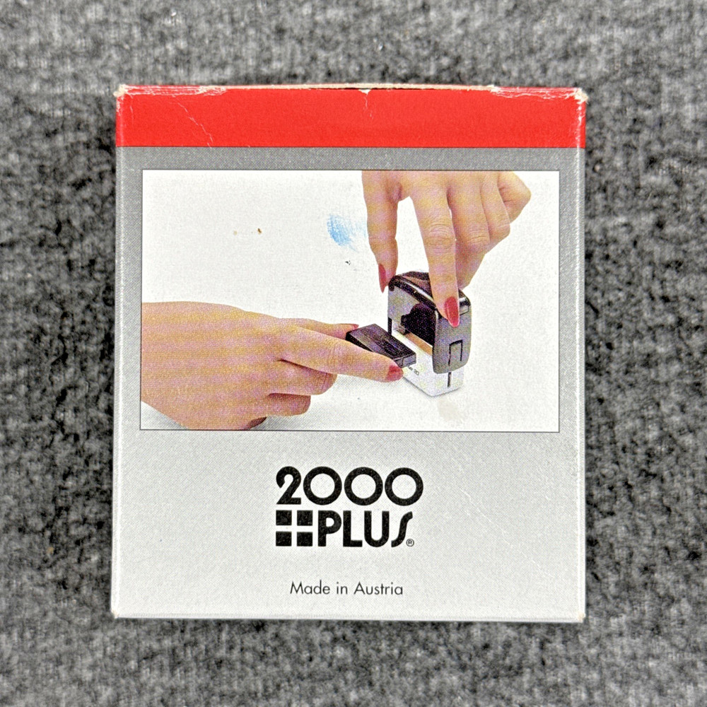 Cosco 2000 Plus Printer 40 Training Copy Rubber Stamp Blue Ink
