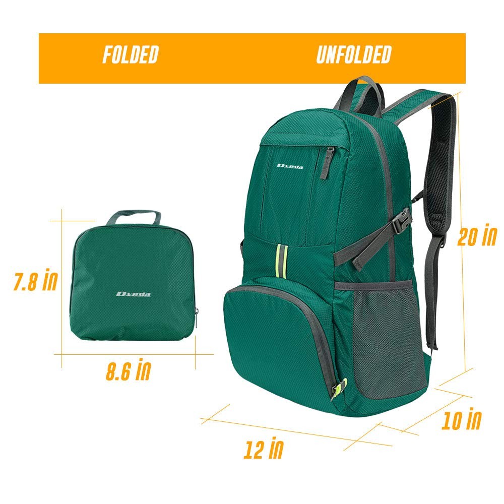 35L Lightweight Packable Backpack Waterproof Durable Hiking Travel Backpack D...