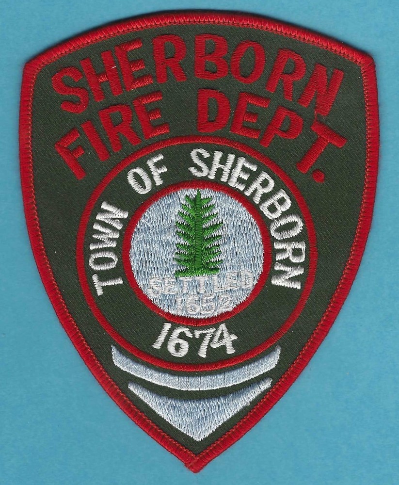 SHERBORN MASSACHUSETTS FIRE RESCUE PATCH