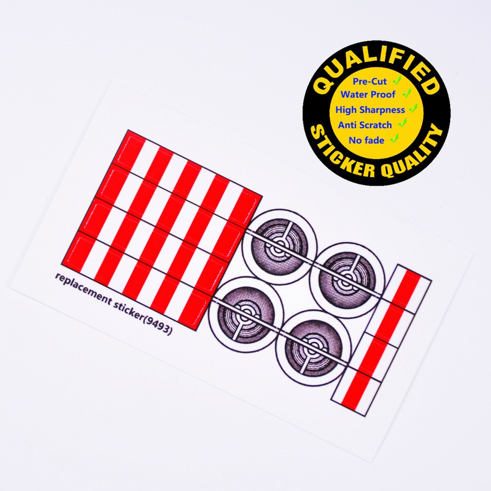 Replacement sticker for set 9493 Precut sticker