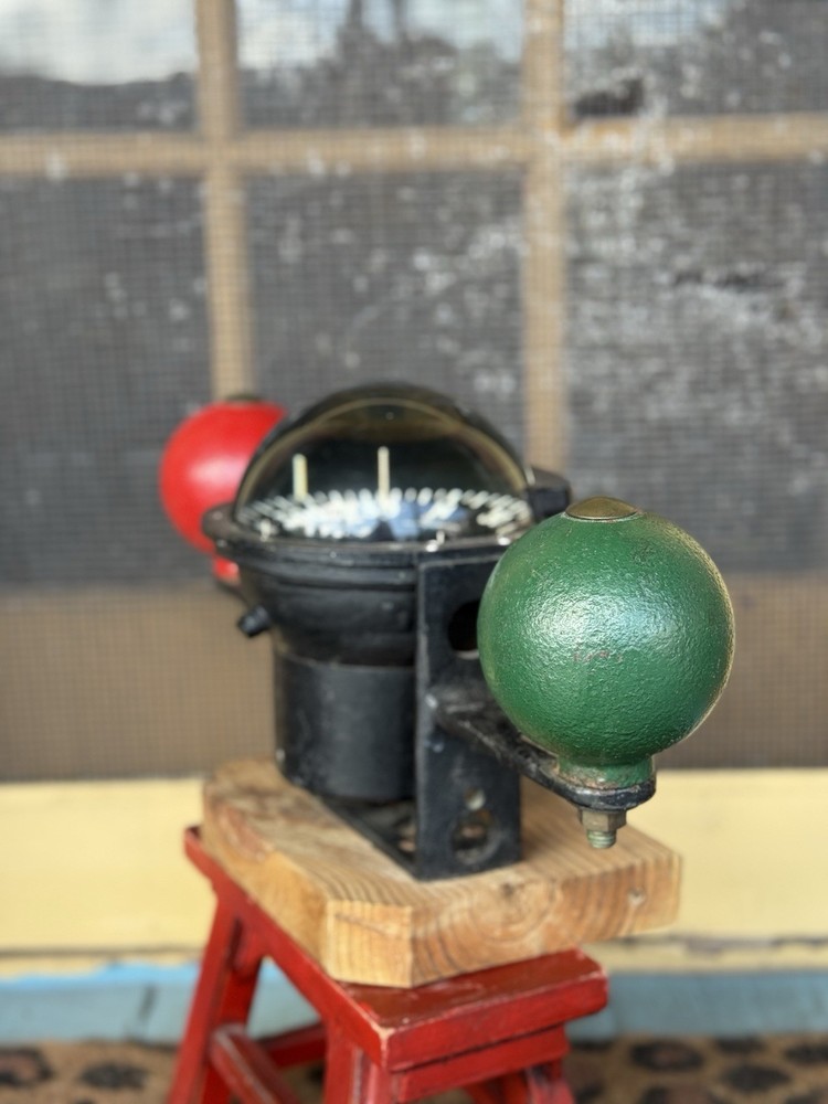 Vintage DANFORTH CONSTELLATION Ships Binnacle Compass