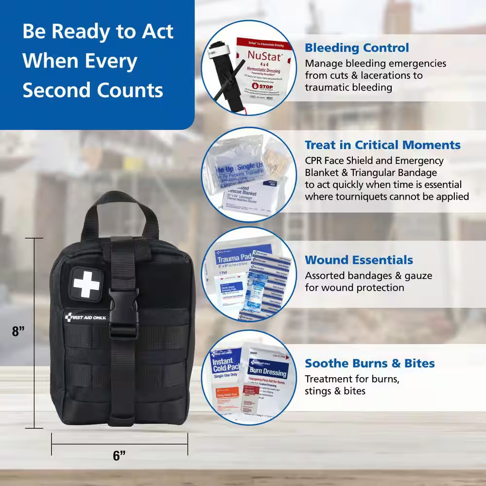 Attach and Release First Aid Kit, 165-Pieces