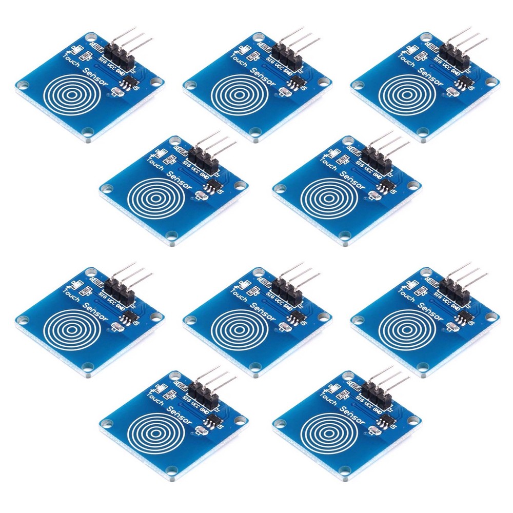 10pcs 1 Channel TTP223B Sensor Module Capacitive Single Way Switch DIY Kit 3-5 V