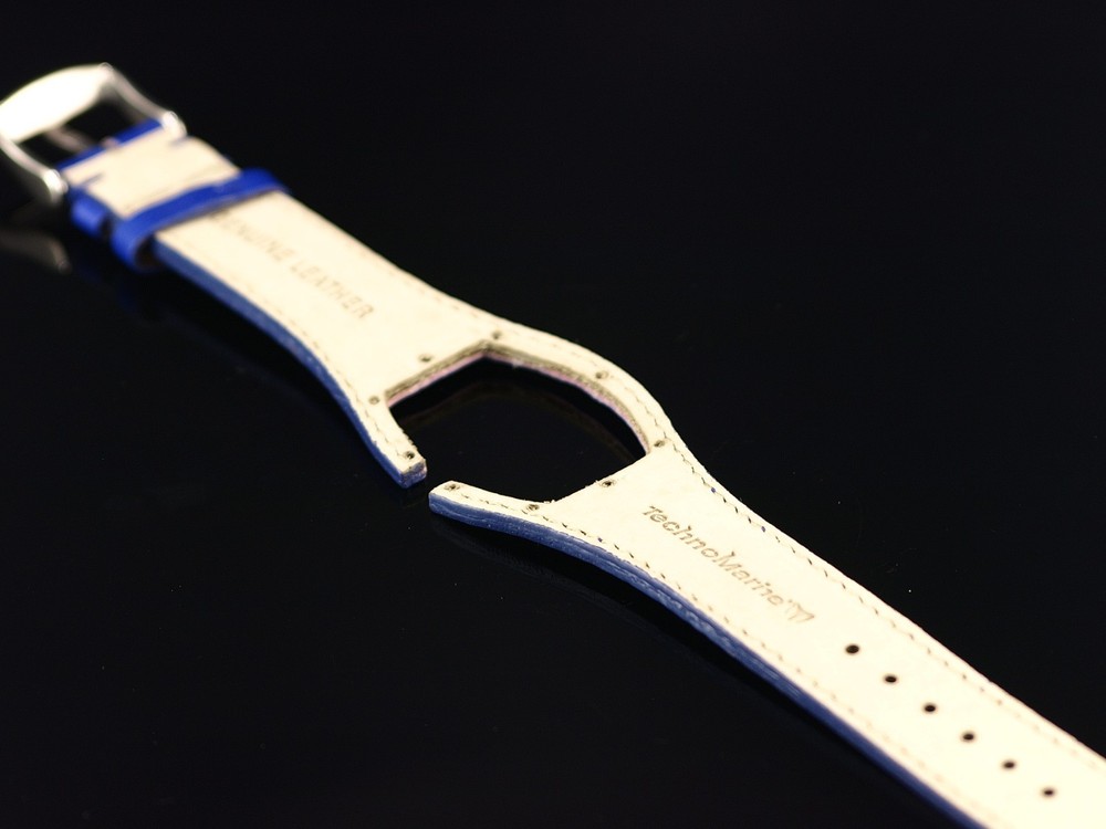 Authentic TechnoMarine Butterfly Genuine Leather Strap W/ Buckle