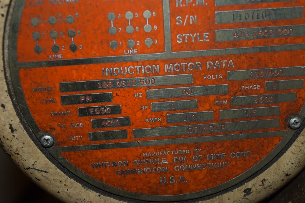 Whitnon 188-0512-500 Grinding Machine Spindle