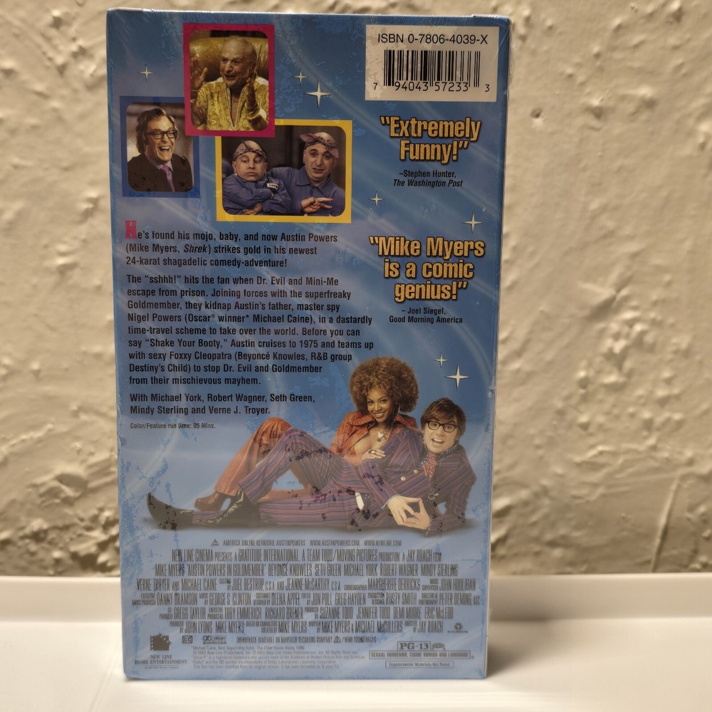 Austin Powers in Goldmember (VHS, 2002) Sealed Uncirculated