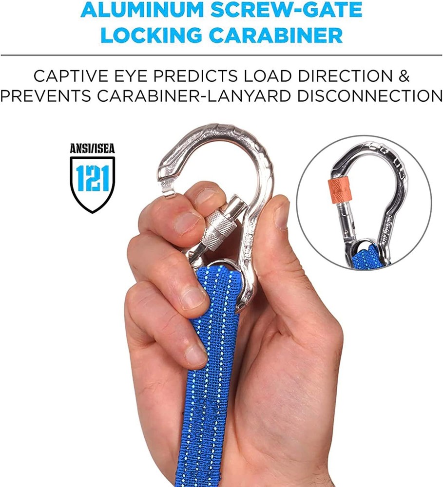 Palmer Safety Tool Lanyard w/ Single Carabiner & Adjustable Loop End, Maximum...