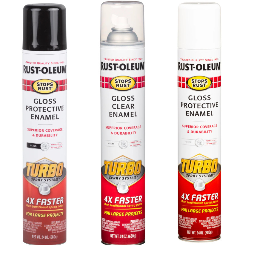 Rust-Oleum Stops Rust Protective Enamel with Turbo Spray System, Aerosol 24 oz