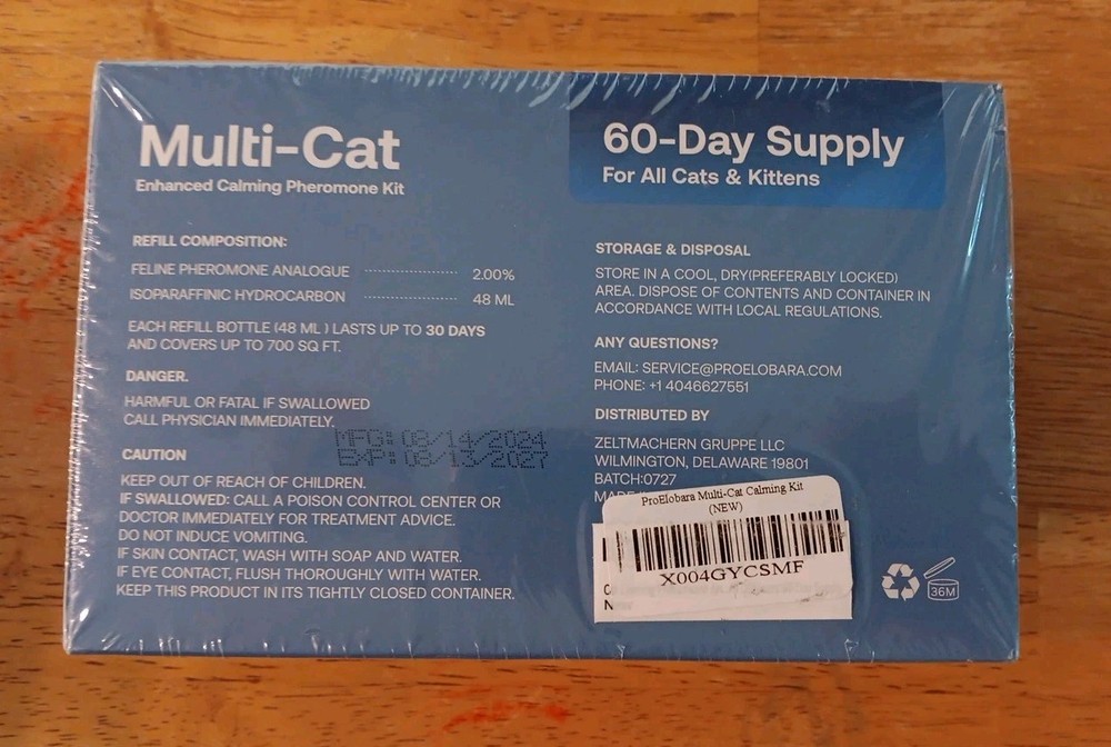 ProElobara Multi-Cat Pheromone Formula Diffuser Kit for Cat Calming...