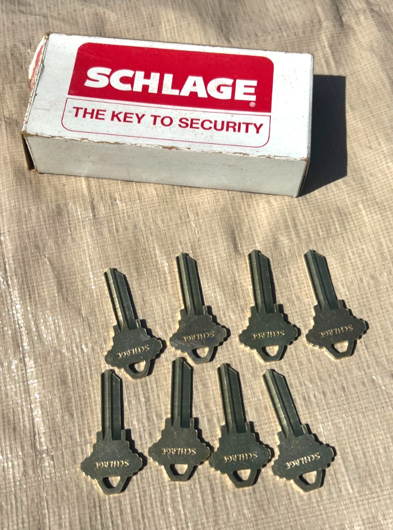 Schlage Key Blanks 35-120-C Lot of 8; No Postage Cost