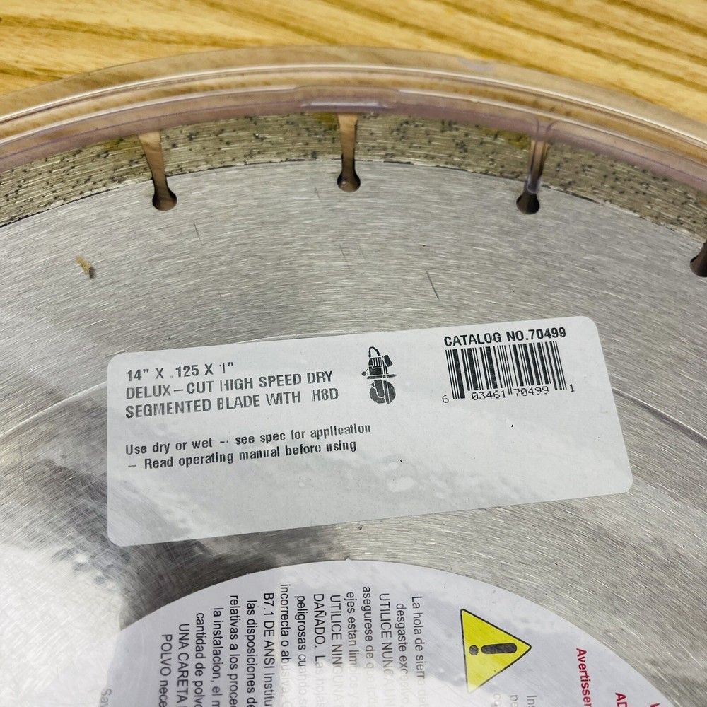 DELUX CUT 70499 HIGH SPEED SEGMENTED BLADE 14"