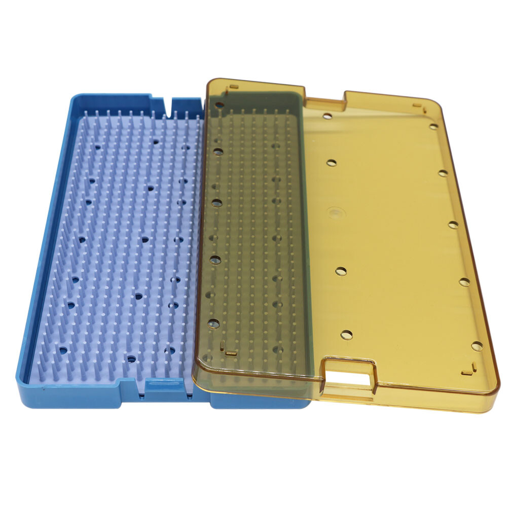 220*140*22 Medium PPSU Plastic Sterilization Tray Case for Surgical Instruments