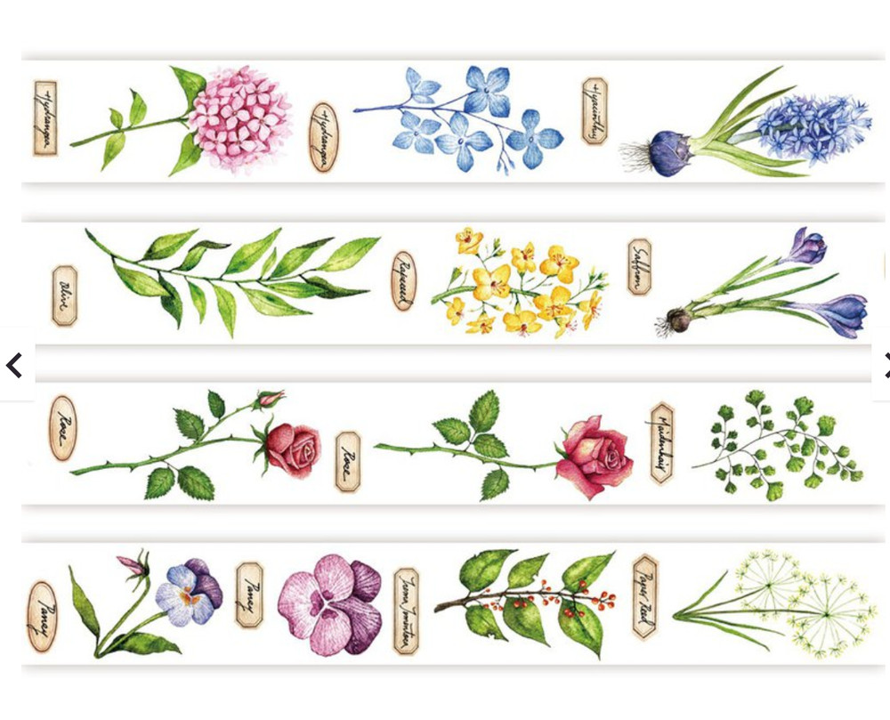 MiaoStelle Spring Forest Washi Tape SAMPLE LOOP