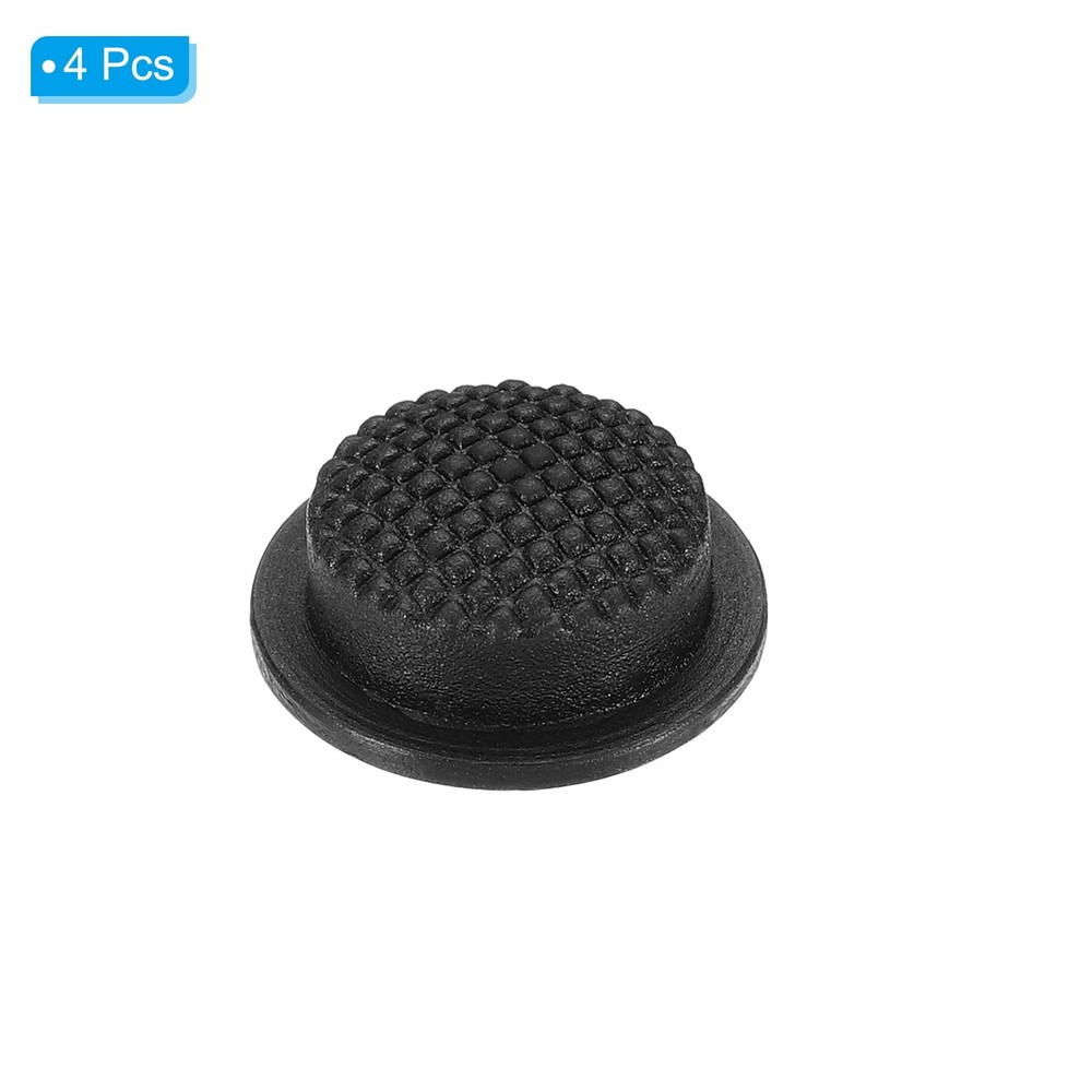0.49" LED Flashlight Switch Cap, 4 Pcs Silicone Soft Boot Cover, Black