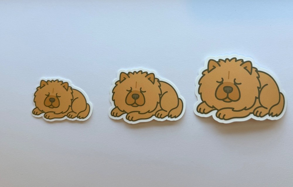 Chow Chow Sleeping Sticker