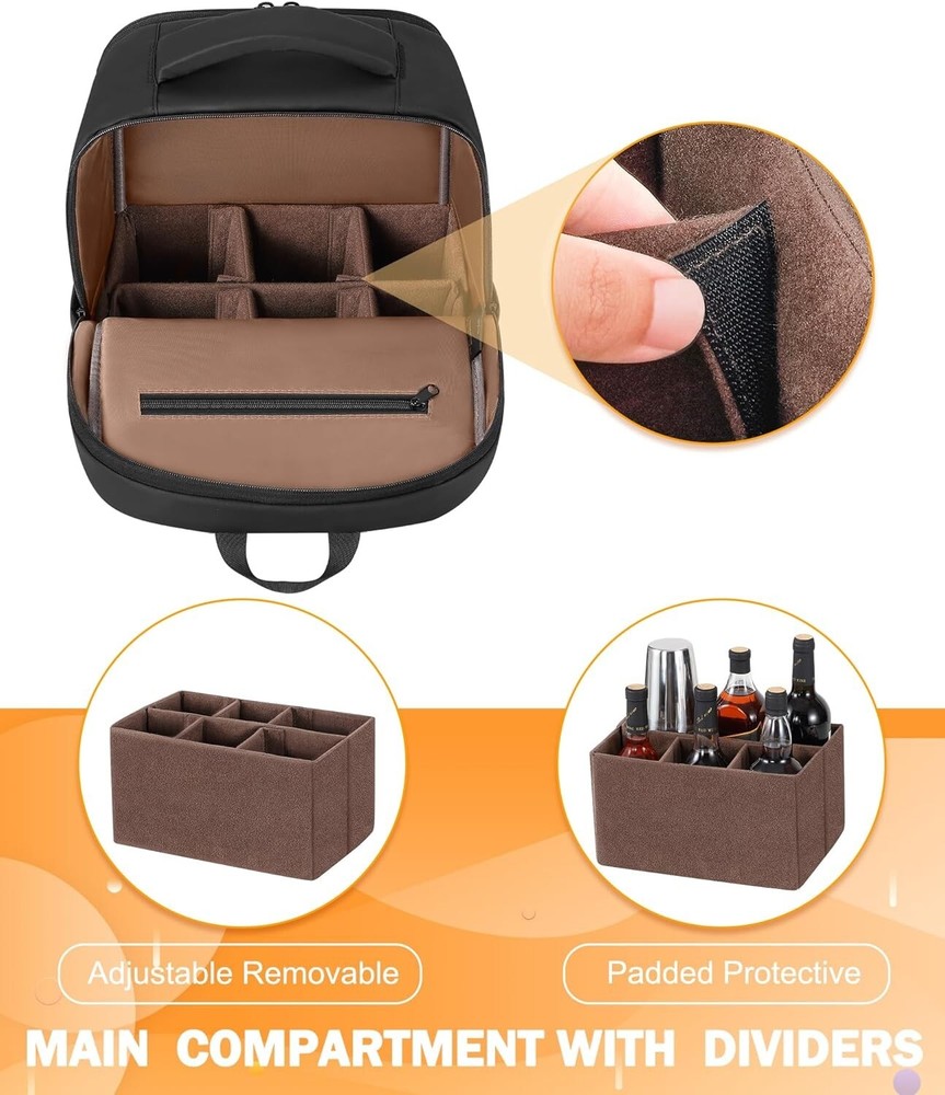 Bartender Bag, Travel Bartending Backpack Only, Tool Storage Bag